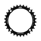 Chainring NSB Variable Tooth For Shimano HG12 BCD 104mm 30T - Black - Genetik Sport